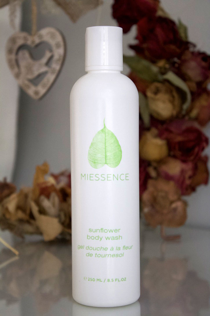 Miessence sunflower bodywash organicskincare 